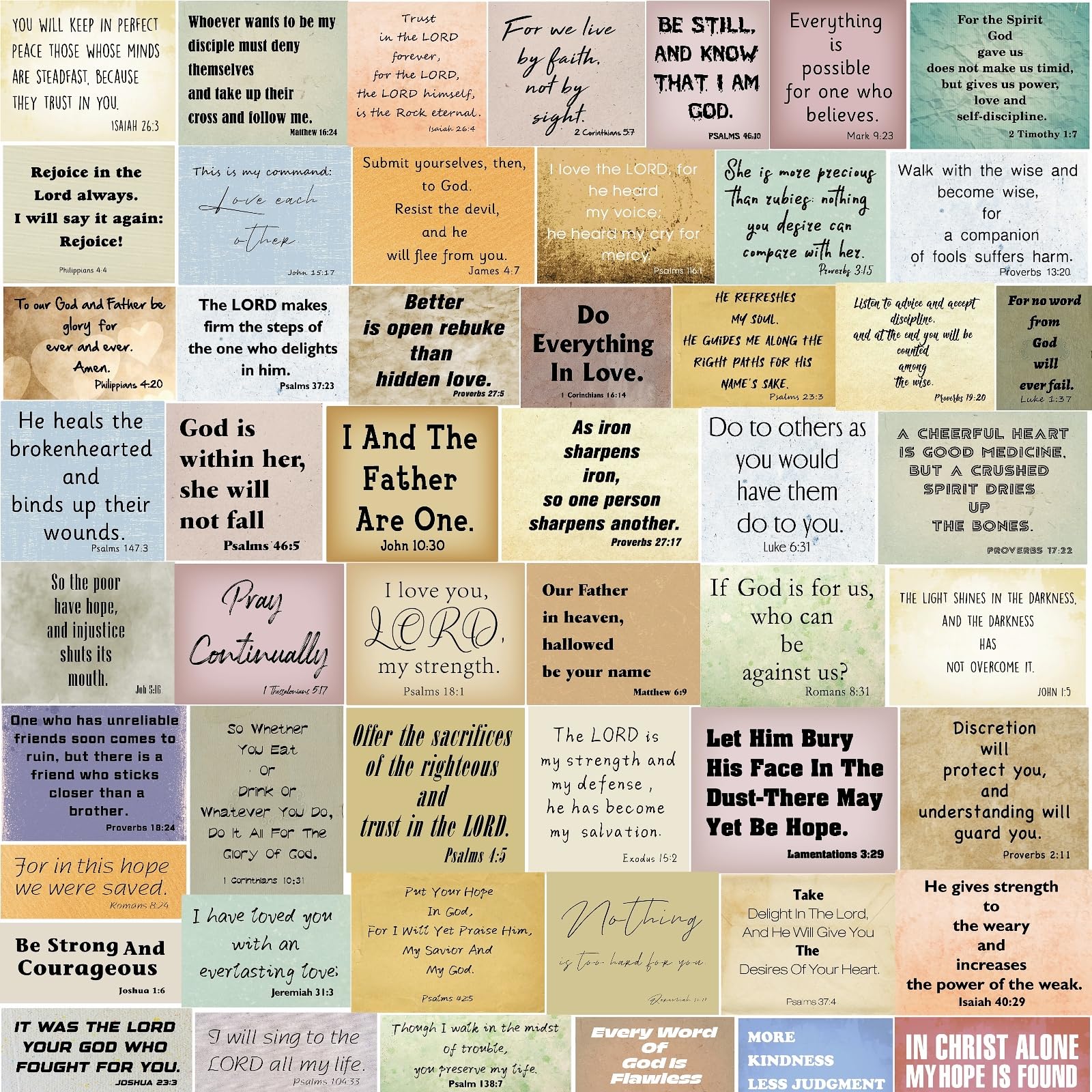 Vintage Bible Verse Bible Quote Sticker for Journal Planner
