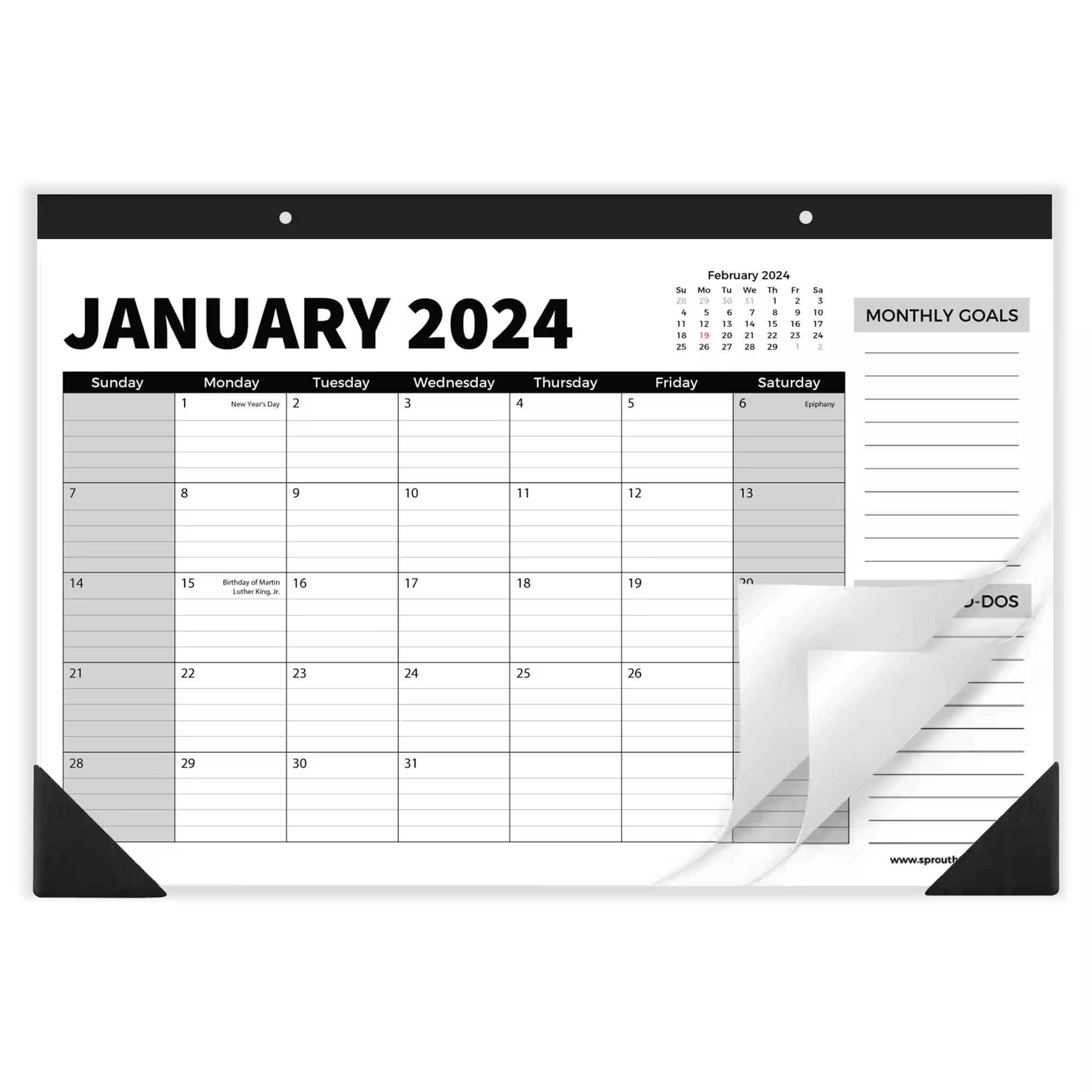 18-Month Calendar Monthly Planner 2024-2025 - 17" X 12" Inch Wall Calendar Planning Calendar
