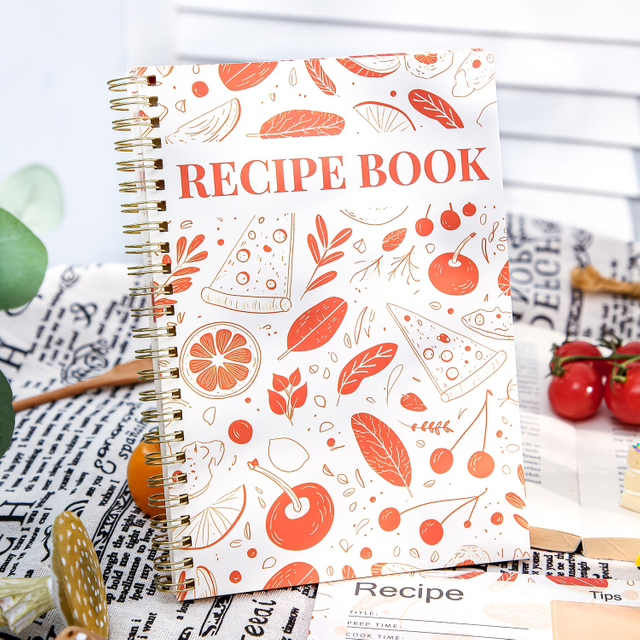 Spiral Healthy Eating Planner Daily Meal Tracker & Calorie Management Notebook Custom Wellness Journal Meal Planner