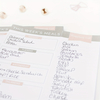 Weekly Meal Planning Pad with Grocery List 60 Sheets Tear-Off Menu Planner, Hardcover Paper Cover Personal Organizer