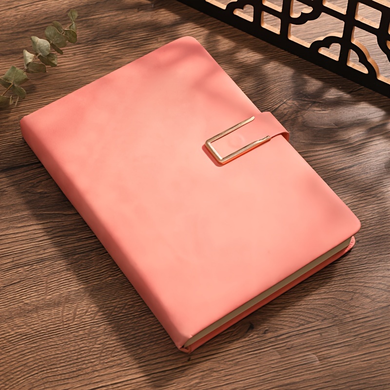 A5 Soft Cover Faux Leather Notebook Meeting Notes Business Journaling Scrapbook