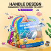Reusable Waterproof Easy To Clean Jelly Stickers Book for Kids, Cartoon Themed Easy Peel & Stick for Early Learning