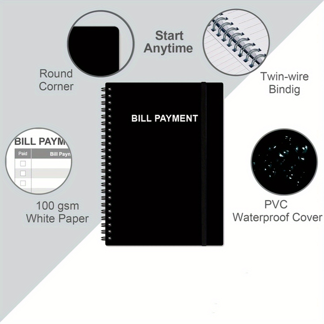 Monthly Bill Organizer & Planner for Personal Budgeting Financial Payments Checklist Organizer Bill Tracker Notebook Planner
