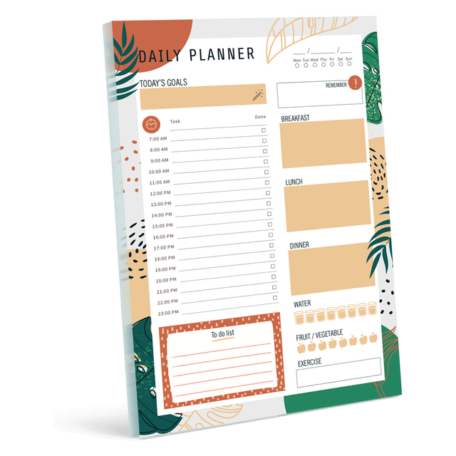 New design 6''*9'' to do list Fancy Memo Writing Custom Note Pad Printing Magnetic Fridge Notepad Planner To Do List 