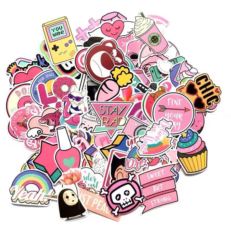 Anime Botton Decal Custom Vinyl Stickers Sheets Die Cut Waterproof Custom Stickers Die Cut 