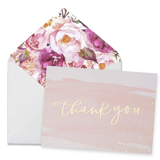 Custom Thank You Card with Logo And Envelopes