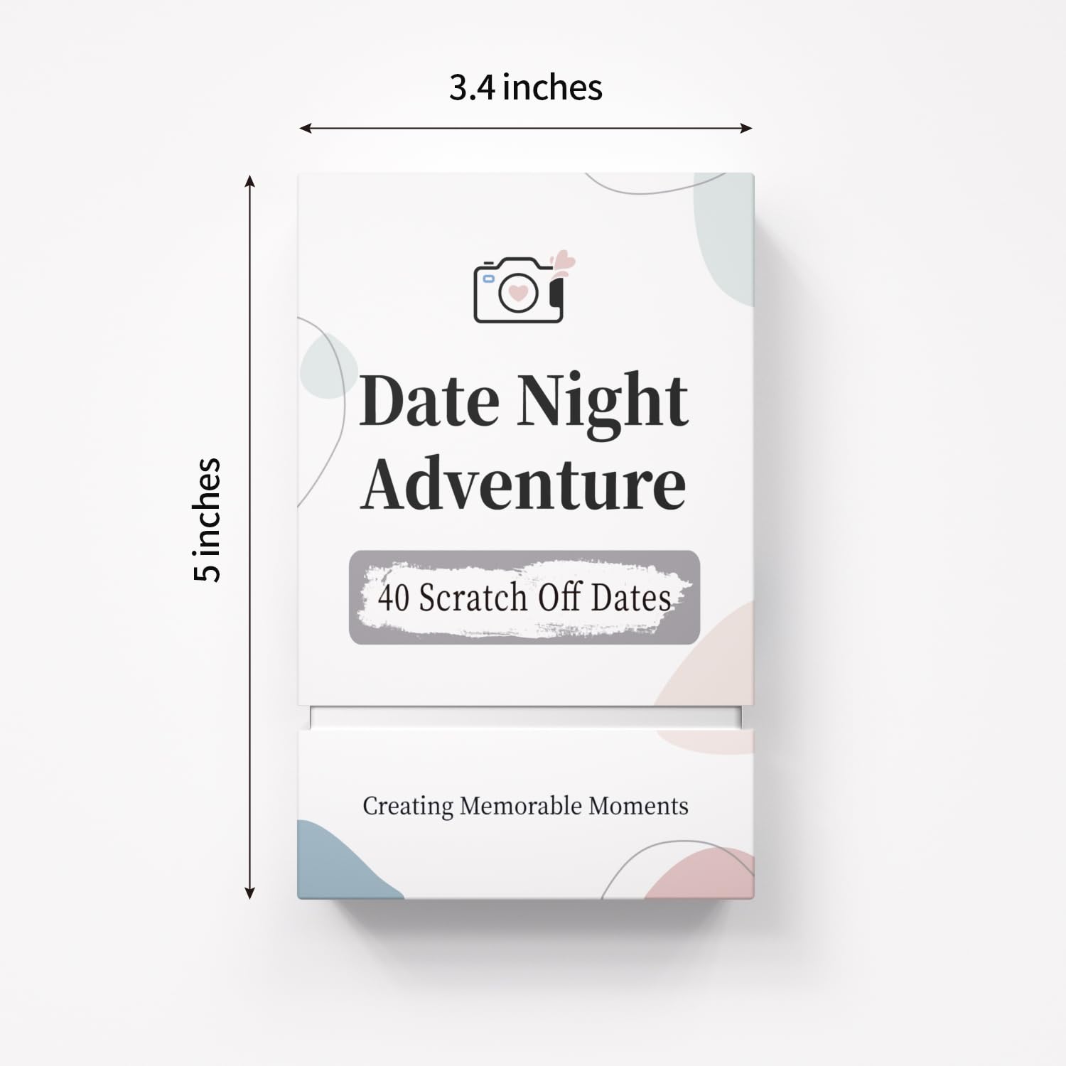 40 Date Ideas Card Games for Couples Date Night Unique Date Deck Scratch Off Cards, Gifts for Boyfriend 