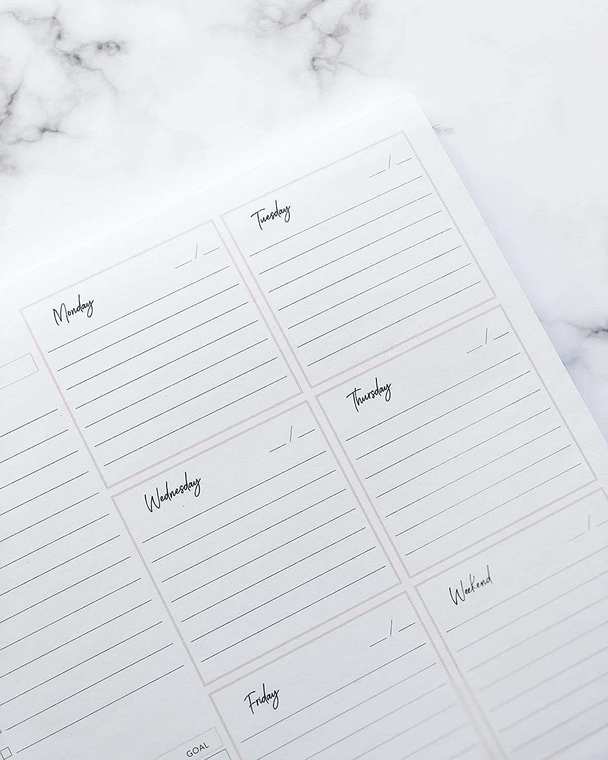 Weekly Planner Pad for Productivity Notepads