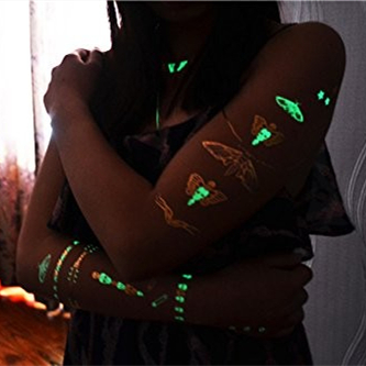 Custom Glow in The Dark Tattoo Sticker