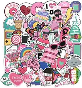 Custumized Logo Self Adhesive Vinyl Stickers Printing for Bicycle Diary Girls Motorcycle Phone Custom Decorative Lovely Sticker