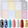 Custom Design Trending Adhesive Stickers Letter Nail Sticker Art Luxury Old English Alphabet for Women Girls Home Nail Decoration