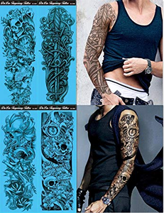 Body Art Temporary Full Arm Tattoo