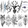 Black Temporary Tattoo Sticker Waterproof Body Arm Sticker
