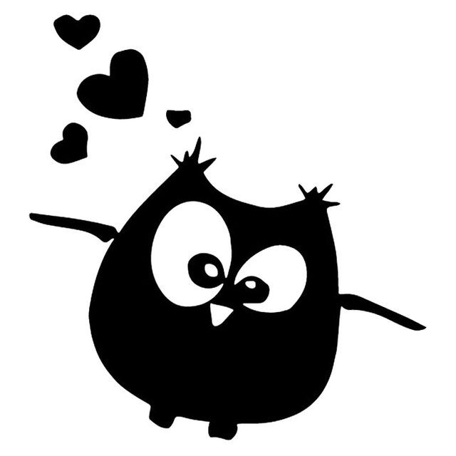 Light Switch Owl Birds Branch Heart For Kids Room Vinyl Wall Decal Sticker