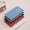 A6 60 Sheets 120-page Thin Weekly Calendar Planner PU Leather Portable Pocket Mini Book 365-day Daily Plan Notebook
