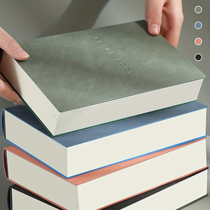 A5 Luxurious & Durable Faux Leather Ultra Thick Blank Notebook for Work School Writing Leather Softcover 100 GSM Thick Paper