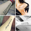 Temporary English Word Black Letters Body Art Tattoo Stickers
