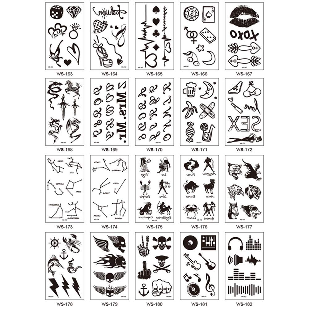 Custom Temporary Glow in the Dark Tattoos 