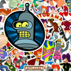 Futurama Laptop Vinyl Cartoon Stickers for Kids Anime Sticker