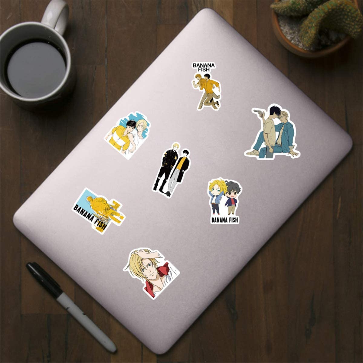 Anime Banana Fish Stickers Label Luggage Laptop DIY Die Cut Stickers
