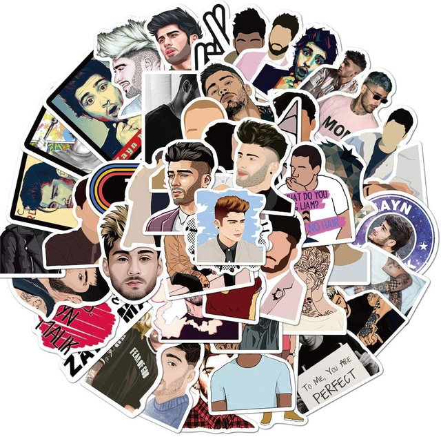Singer Zayn Malik Stickers Waterproof Laptop Skateboard Die Cut Sticker