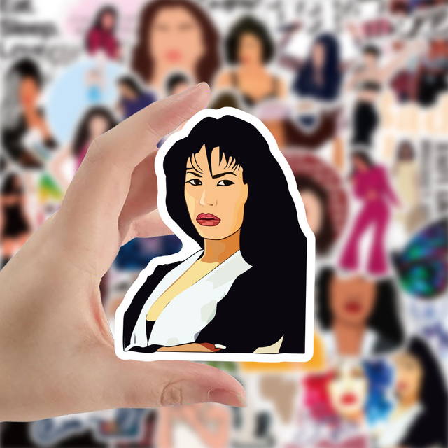 Pop Singer Selena Gomez Personalized Aesthetic Graffiti Stickers Waterproof for Skateboard