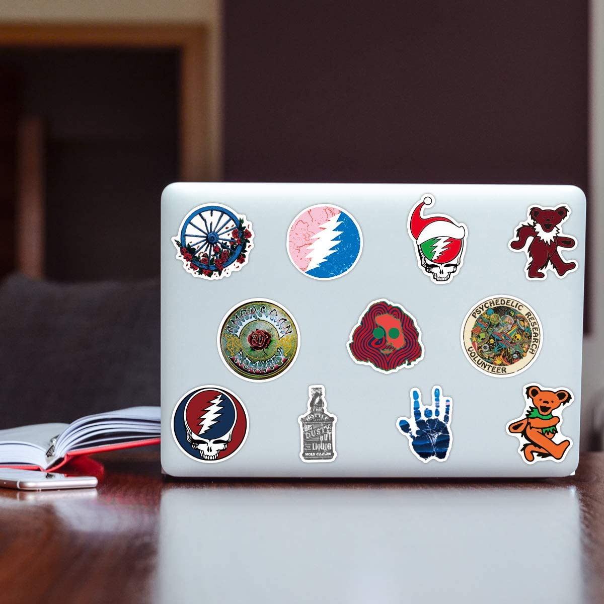 Grateful Dead Sticker Waterproof for Laptop Skateboard Luggage Adults Stickers