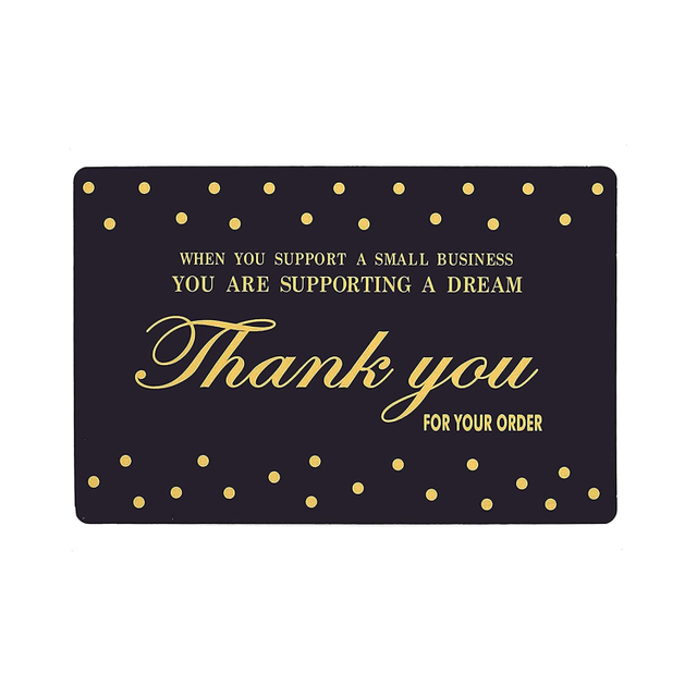 Thank You Cards for Samll Business Thank You for Your Order Cards