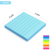 9 Bright Color 3x3 Self-Stick Notes Lined Sticky Notes Paper Memo Pad for Teacher