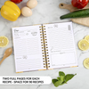 Spiral Bound Blank Recipe Book Custom Recipe Organizer Cooking Recipe Journal Planner Inserts Cook Book