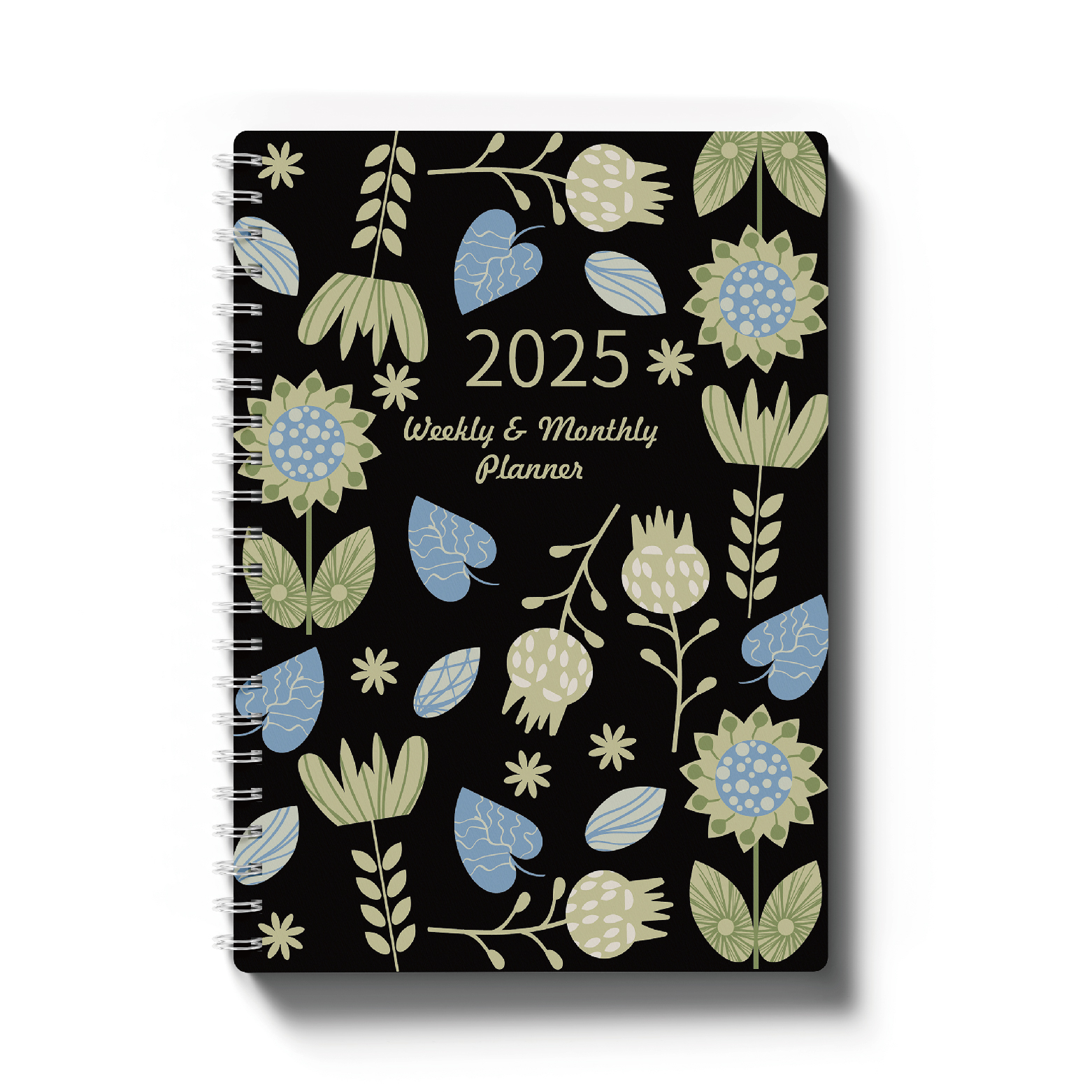 Dated Hardcover Executive Note Books And Daily Planner January 2025 - December 2025 Weekly & Monthly Notebook