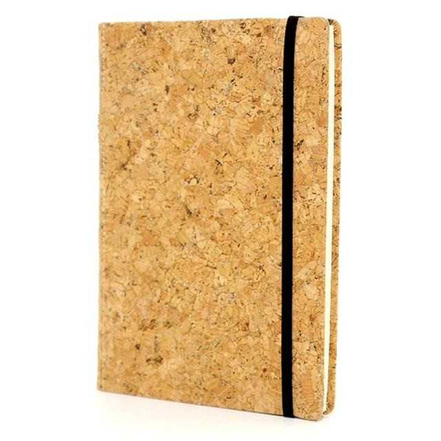A5 Thick Paper Recycled Cork Cover Wood Cover Cork Recycled Notebook