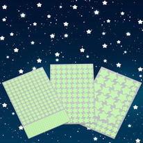 Glow in The Dark 3d Glowing Stars for Kids Bedroom