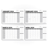 18-Month Calendar Monthly Planner 2024-2025 - 17" X 12" Inch Wall Calendar Planning Calendar