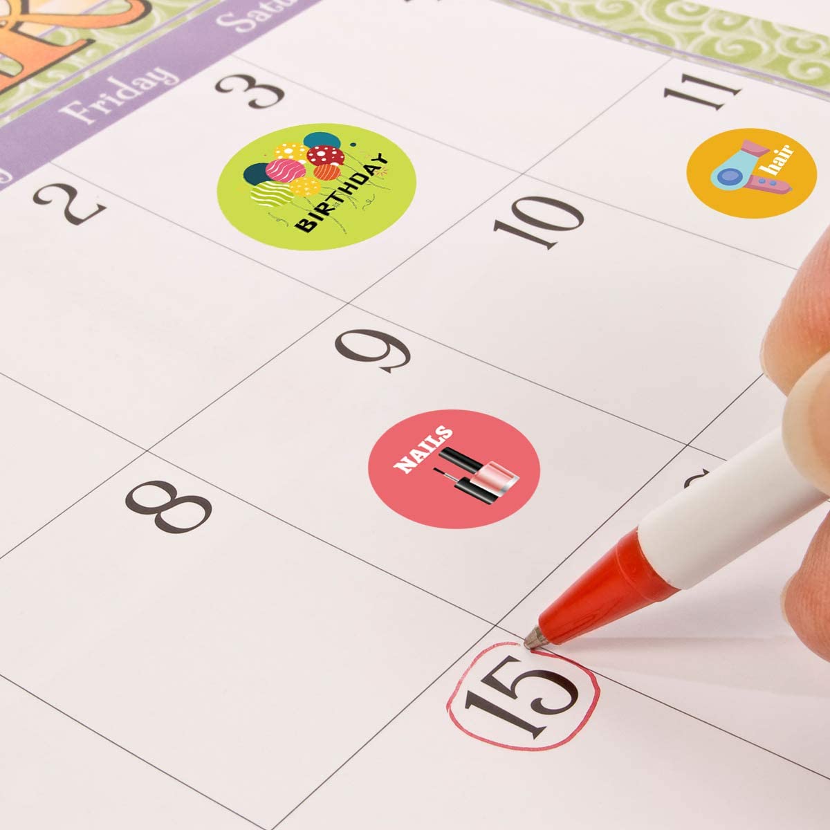 Planner Stickers Monthly Weekly Daily Colorful Journal Stickers Scrapbooking