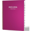 Jan 2025 to Dec 2026 Spiral Bound Monthly Planner with & Month Tabs & Durable Polypropylene Cover Water & Oil Resistant
