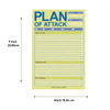 Plan of Attack Daily Planner Notepad - English Language Adult To-Do List for Maximum Productivity, Goal-Oriented Task Management