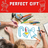 Foil Art Christmas DIY Toy No Mess Creative Travel Supply Set Idea Birthday Christmas Valentine Gift for Girl Boy Children