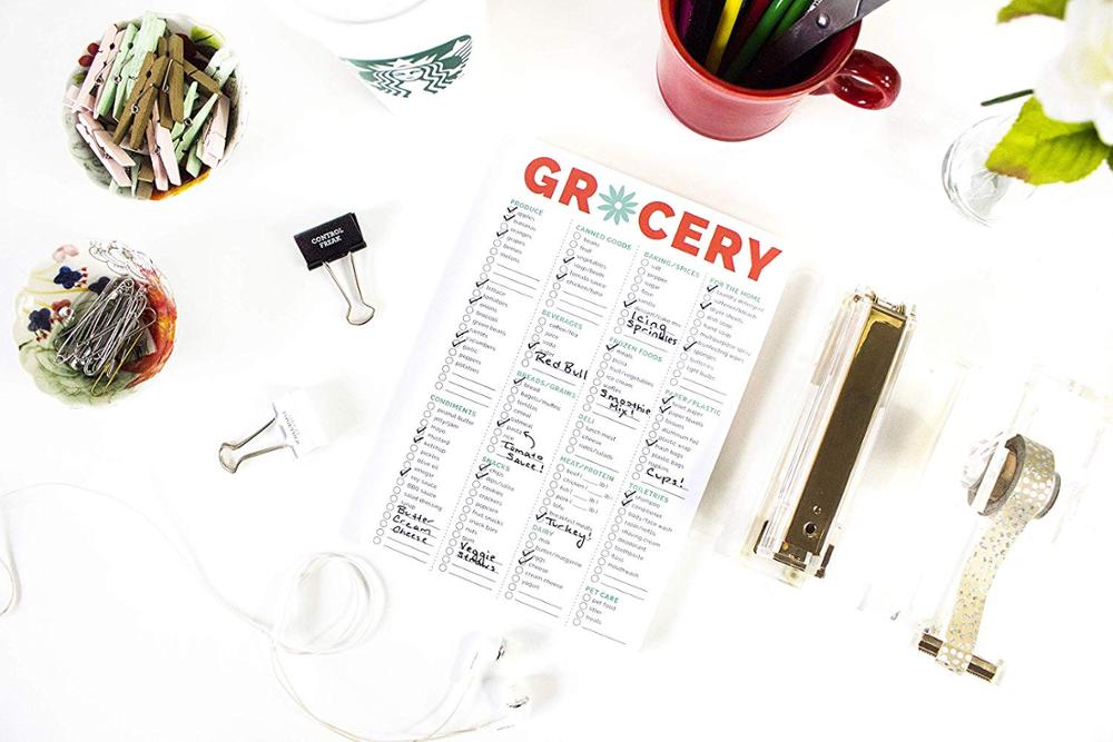 Daily planners Magnetic Grocery Shopping To Do List Pad Weekly Planning Food Organizer Fridge Magnet Planner 