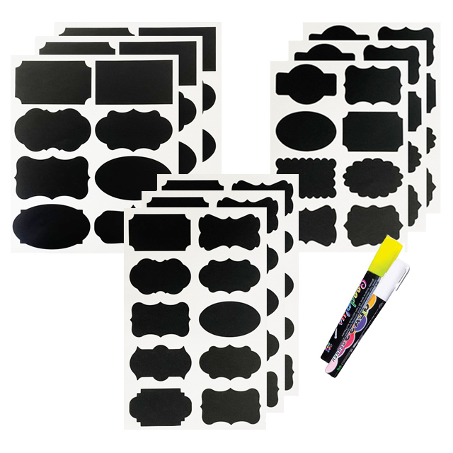 New Design Waterproof Chalkboard Label Sticker Home Jars Bottles Tag Chalkboard Labels Bulk With Pen 