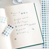 1 Roll Base Element Decorative Adhesive Tape Dot Masking Tape DIY Scrapbook Sticker Label Japanese Stationery 