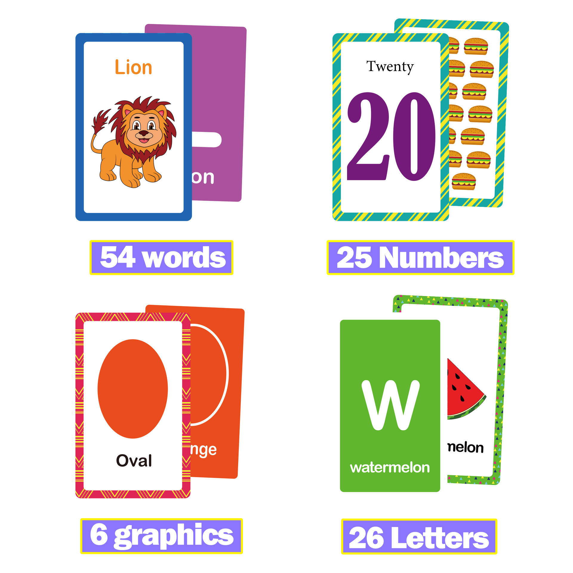 Flash Early Learning Card Learning for Kids, Educational Flashcards Reader Fun Sensory Learning Activities