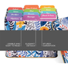 24 Recipe Card Dividers 4 X 6 Inches Index Card Dividers with Floral Pattern 1/3 Cut Tabbed Note Cards Helps Organize Recipe Box