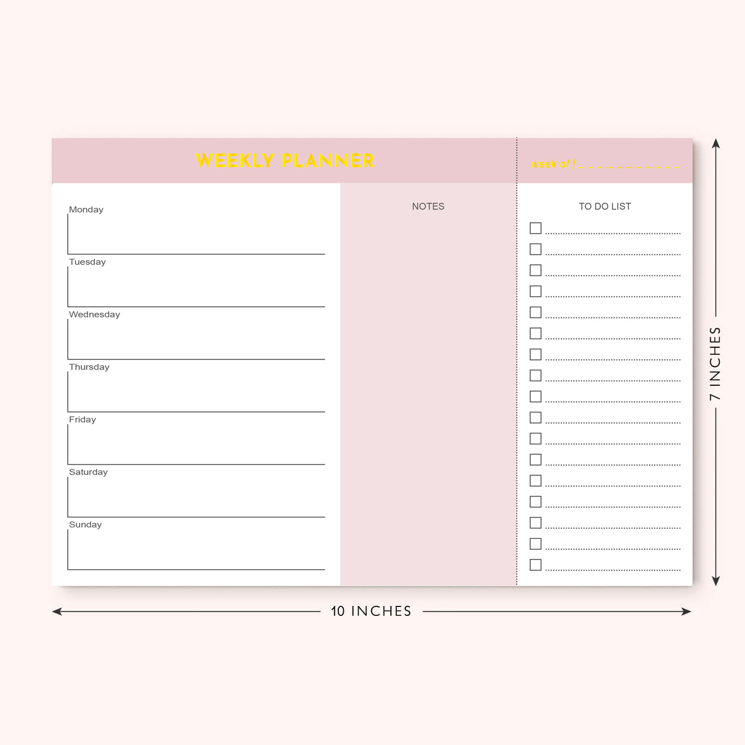 New Design Planner To Do List Pad To Do List Pad