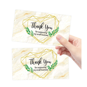 Customers Order Card Package Thank You Business Card Insert Card for Online Retail Stores And Handmade Goods 