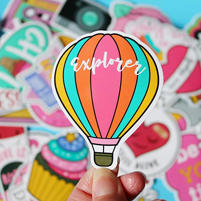 Custumized Logo Self Adhesive Vinyl Stickers Printing for Bicycle Diary Girls Motorcycle Phone Custom Decorative Lovely Sticker