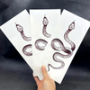 Custom Temporary Tattoo Sticker Sheet Waterproof Animals Fake Big Size Black Snake Stickers for Women Men Body Waist Arm Leg 