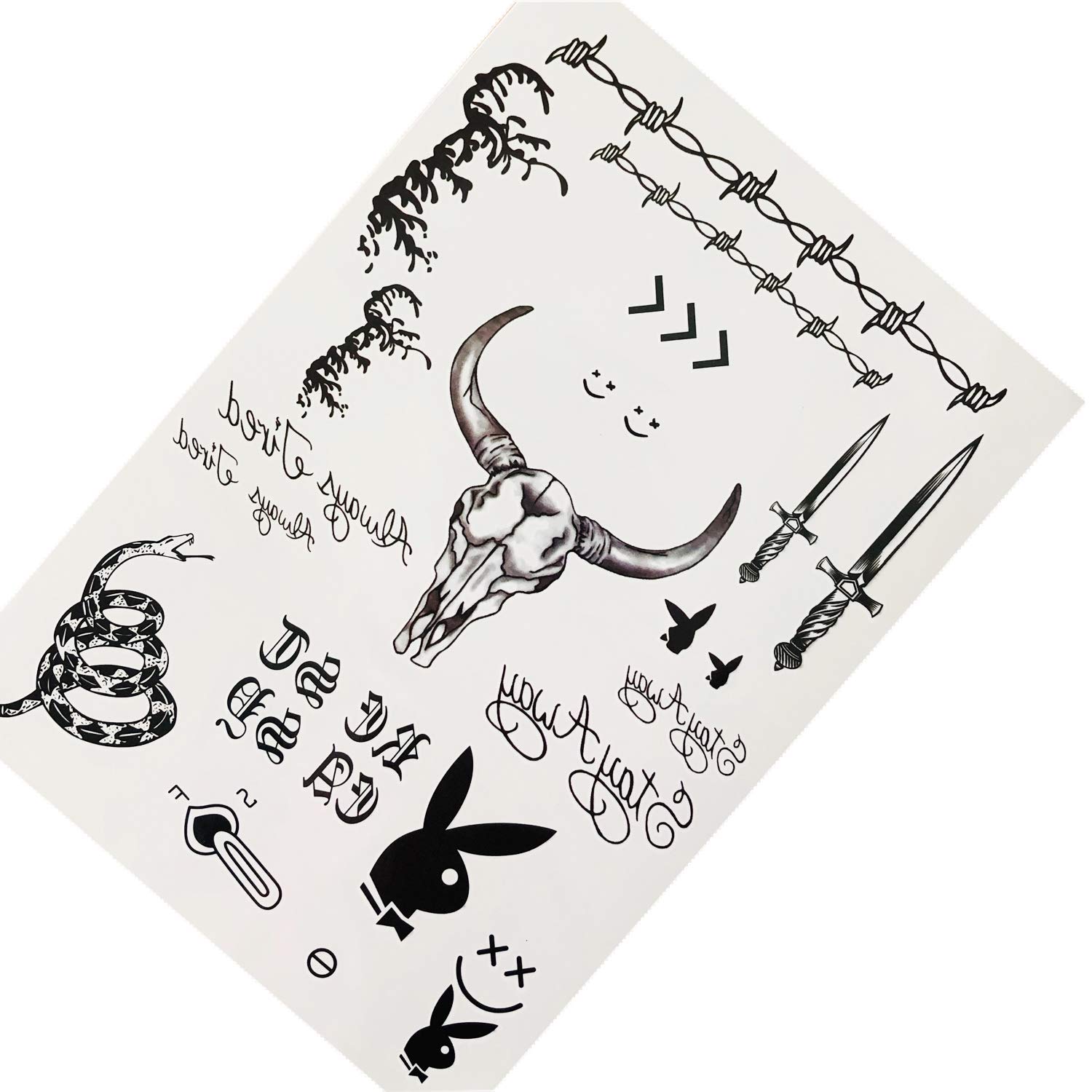 Face Temporary Tattoo Waterproff Stickers Face Neck Hands Arm Tattoos Sticker Buy