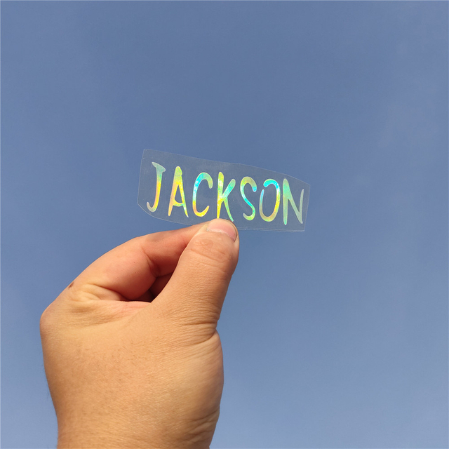 Custom Cartoon Style Hologram Sticker Waterpoof Fans Support Unique Laser Decals Colorful Stickers for Laptop Bag Lightstick
