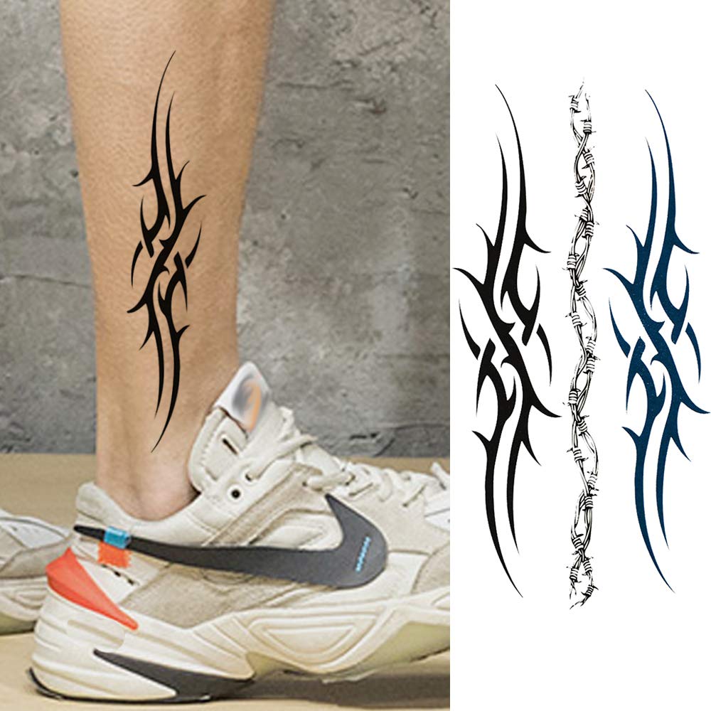 Black Temporary Tattoo Sticker Waterproof Body Arm Sticker